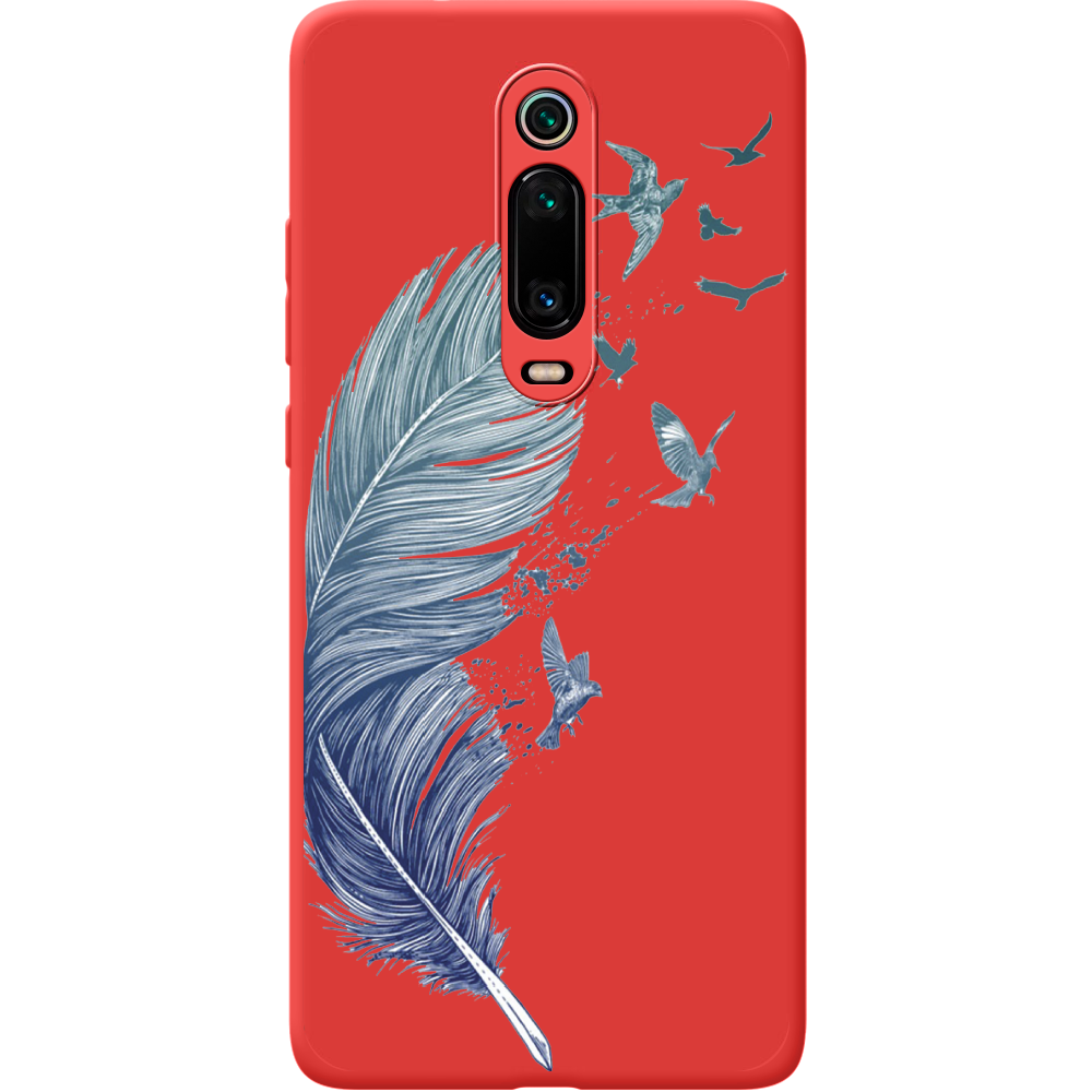 Чохол BoxFace Xiaomi Mi 9T / Mi 9T Pro Feather Червоний силікон (37376-cc38-43048)