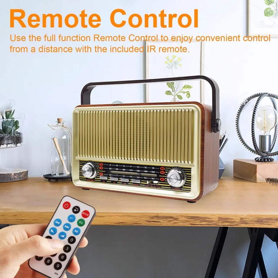 Радіоприймач Kemai MD-510 на акумуляторі Коричневий (24385427) - фото 3 Радіоприймач Kemai MD-510 на акумуляторі Коричневий (24385427) - фото 3