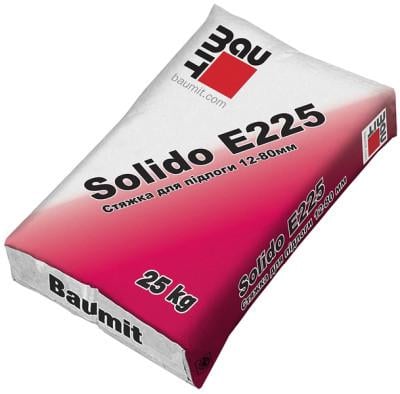 Стяжка Baumit Solido E 225 25 МПа 12-80 мм 25 кг (2507828395)