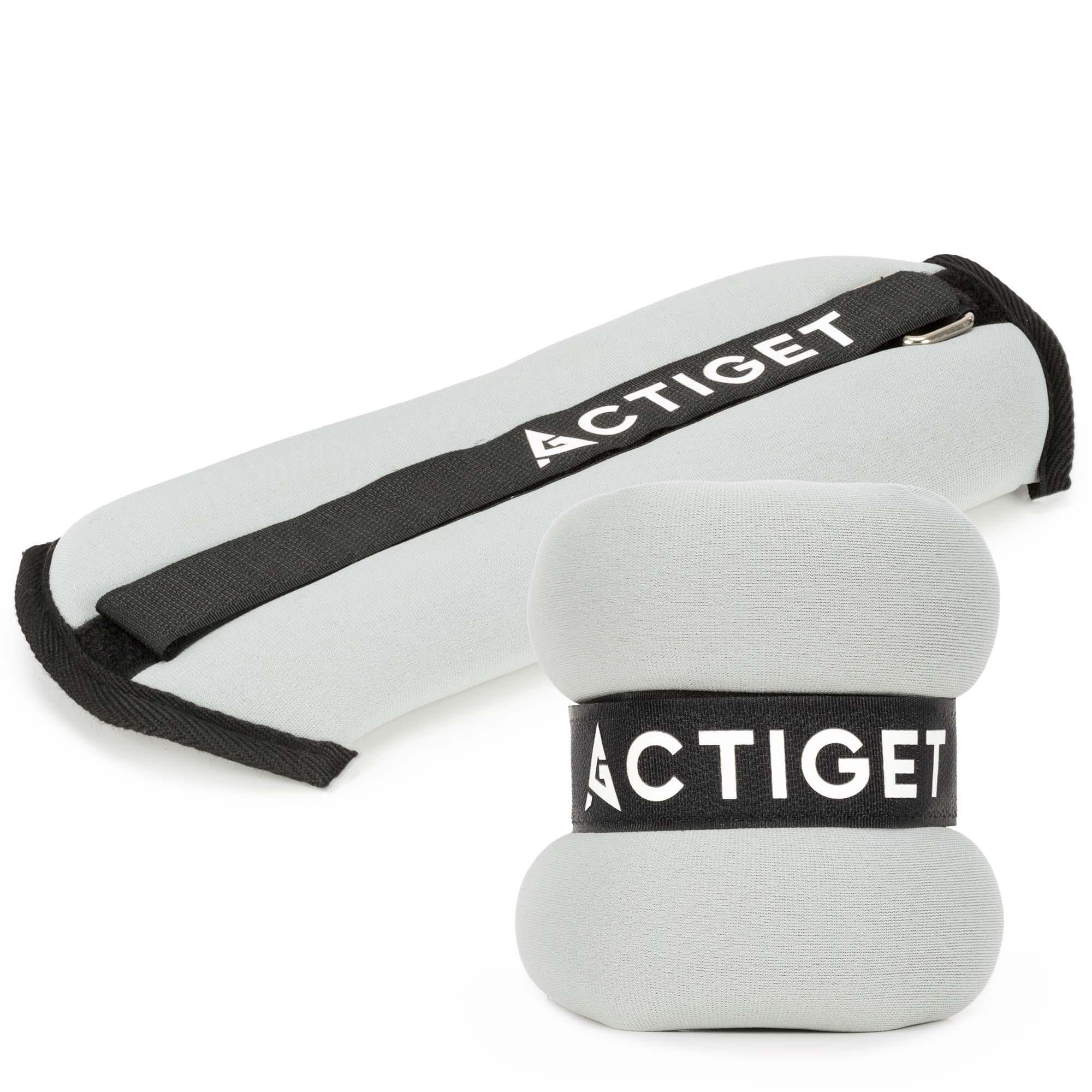 Утяжелители-манжеты для ног и рук Actiget ACT0127 2 шт. 0,5 кг Grey/Black (5861)