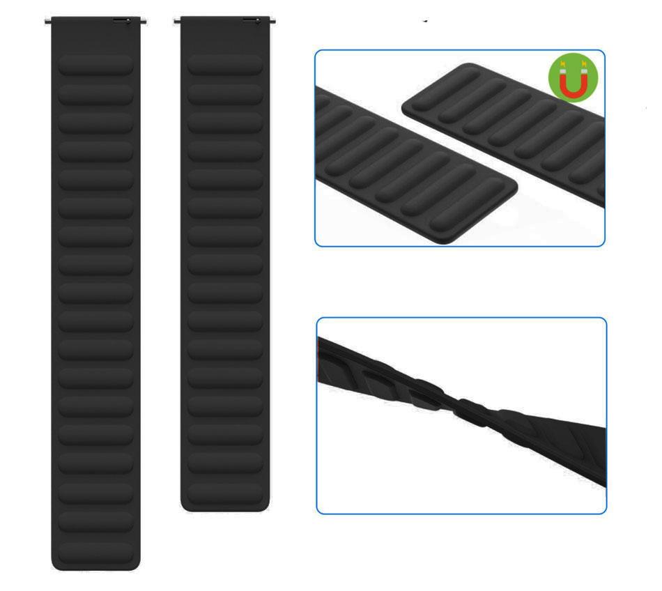 Силиконовый магнитный ремешок Primolux Magnet для часов Samsung Galaxy Watch 46 мм SM-R800 Black - фото 4 Силиконовый магнитный ремешок Primolux Magnet для часов Samsung Galaxy Watch 46 мм SM-R800 Black - фото 4