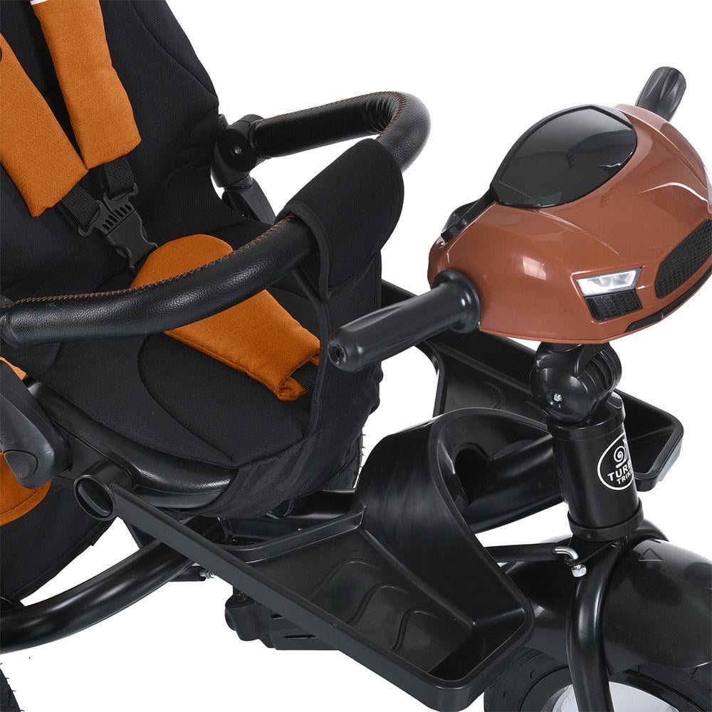 Дитячий велосипед триколісний Turbo Trike MT 1007 гумові колеса Помаранчевий (723286209) - фото 7 Дитячий велосипед триколісний Turbo Trike MT 1007 гумові колеса Помаранчевий (723286209) - фото 7