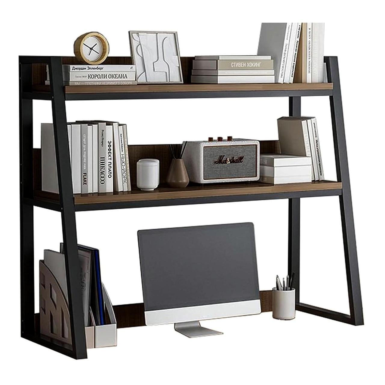 Полка-надстройка настольная из дерева Сальварин венге-корица (АКД-00491233)