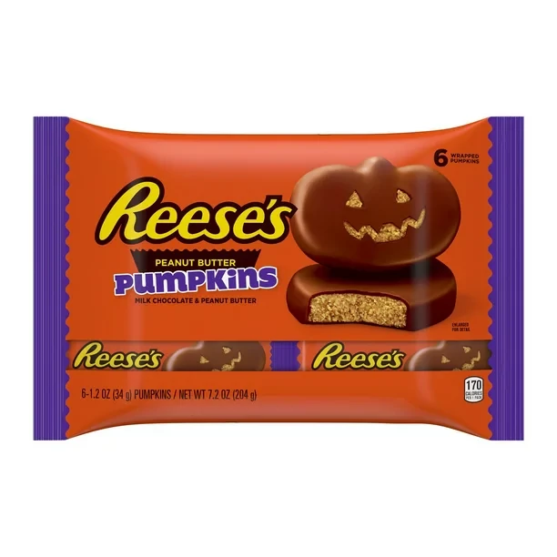Цукерки Reese's Halloween Pumpkins 204 г (1693322206)