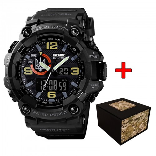 Наручные часы Patriot 002BKUASI Тризуб Черный/Серебристый (2101028624) - фото 6 Наручные часы Patriot 002BKUASI Тризуб Черный/Серебристый (2101028624) - фото 6