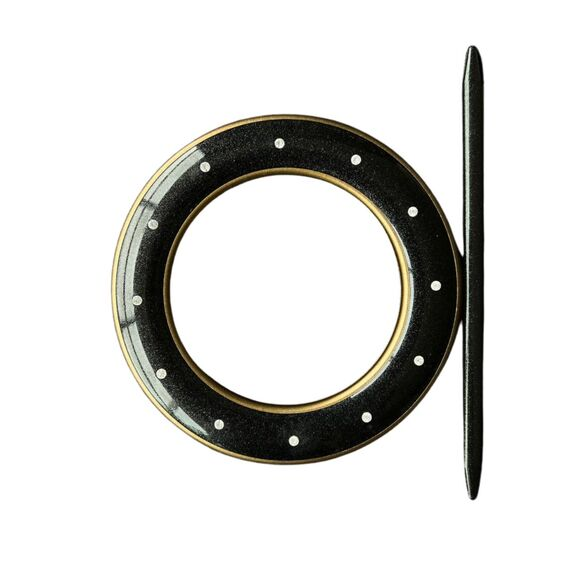 Подхват для штор декоративный IDEIA V-12а со стразами 15 см Черный (2200004009872)