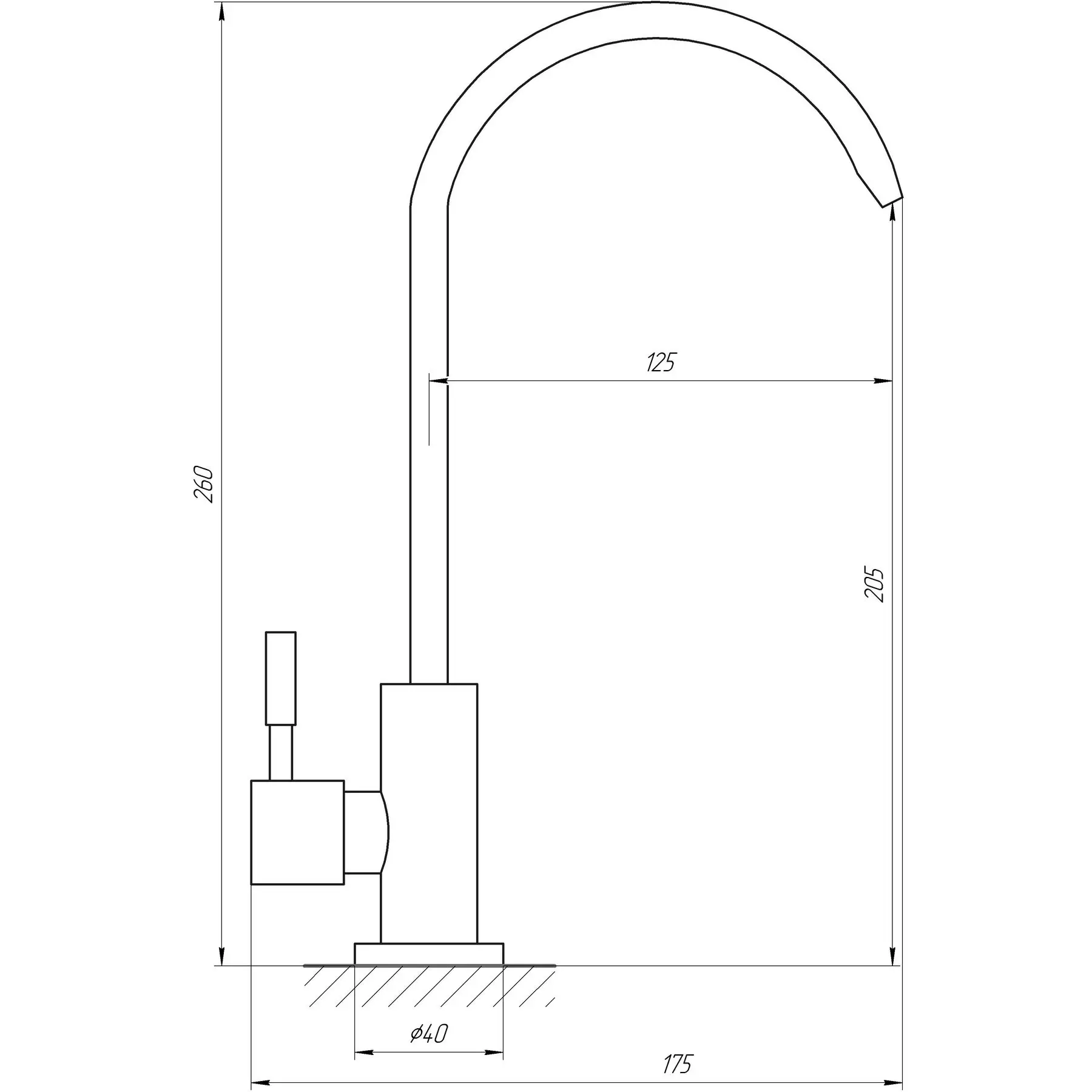 Кран для зворотнього осмосу Globus Lux Alpen SBT1-55M-BB (GSR-000022219) - фото 4