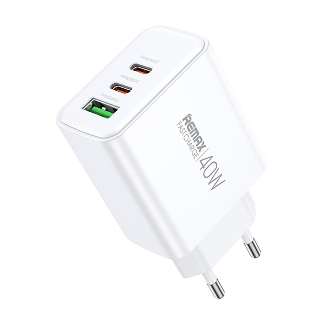 Зарядное устройство для Remax RP-U123 Kiddy Series PD40W QC4.0 3-port White (32709477)
