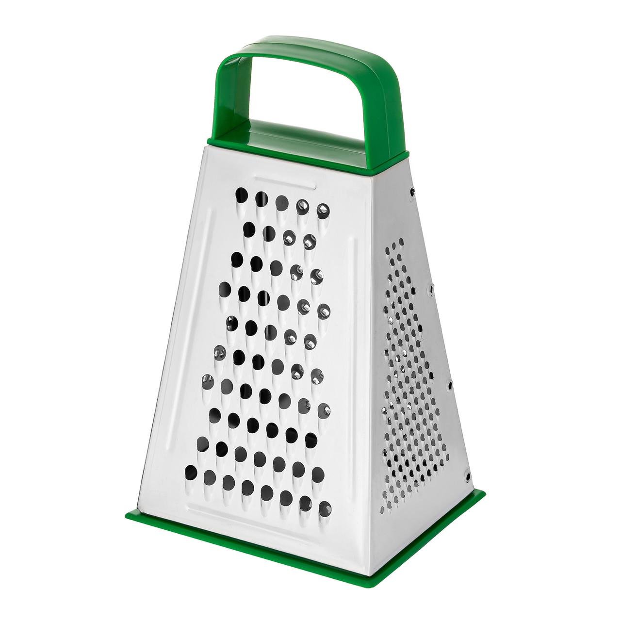 Терка конусная 21,5 см для овощей и фруктов 4-сторонняя из нержавеющей стали с пластиковой ручкой (1719154621) Терка конусная 21,5 см для овощей и фруктов 4-сторонняя из нержавеющей стали с пластиковой ручкой (1719154621)