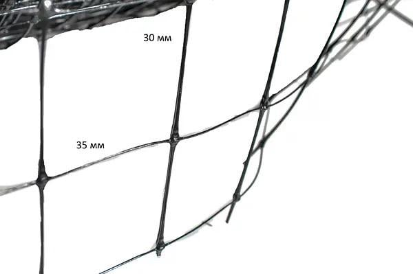 Сетка защитная от птиц Птичка 2x100 м ячейка 30х35 мм Черный (676) - фото 4 Сетка защитная от птиц Птичка 2x100 м ячейка 30х35 мм Черный (676) - фото 4