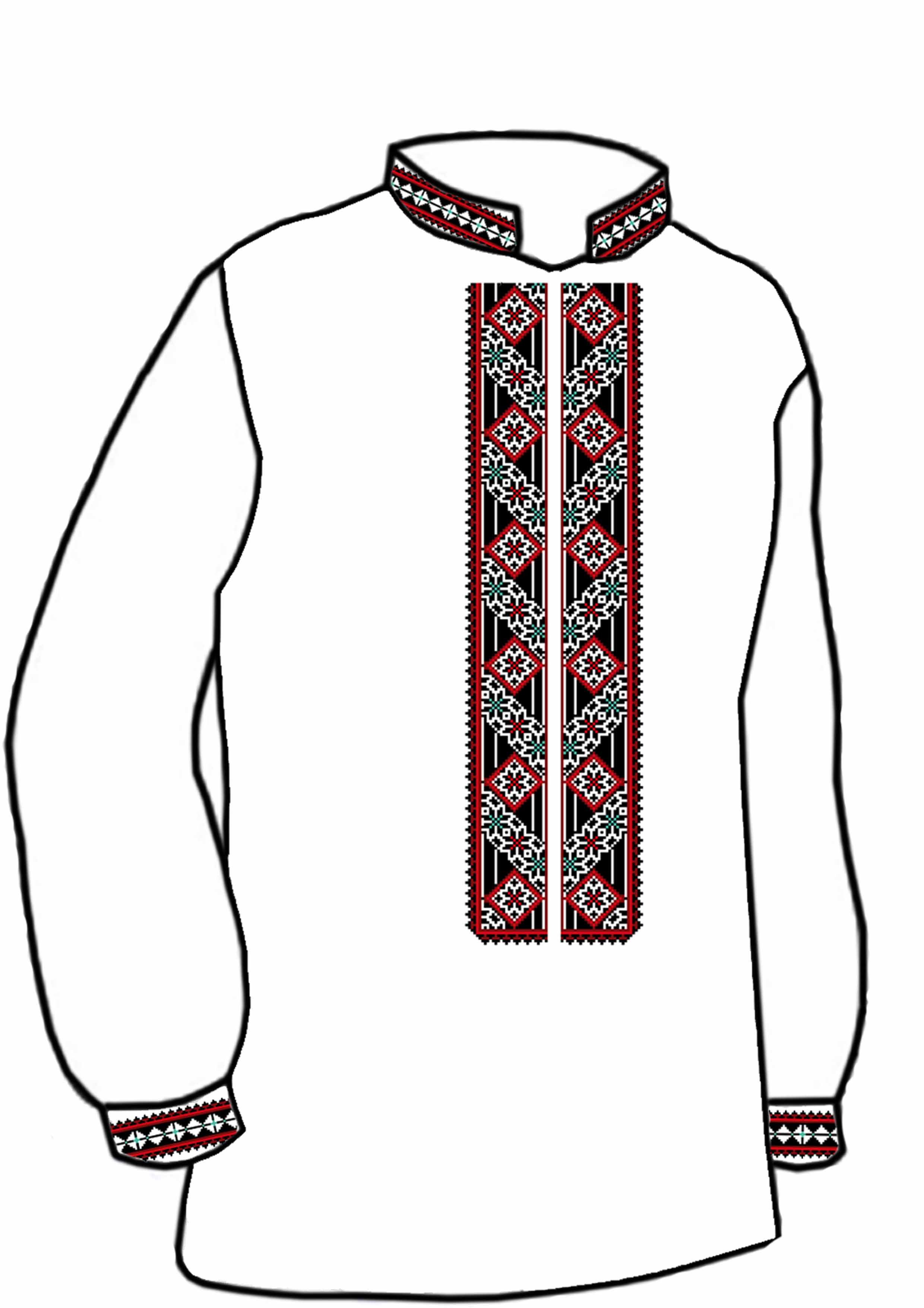 Заготовка для вишивки нитками або бісером/сорочка чоловіча не пошита СЧД-177 домоткане полотно Заготовка для вишивки нитками або бісером/сорочка чоловіча не пошита СЧД-177 домоткане полотно