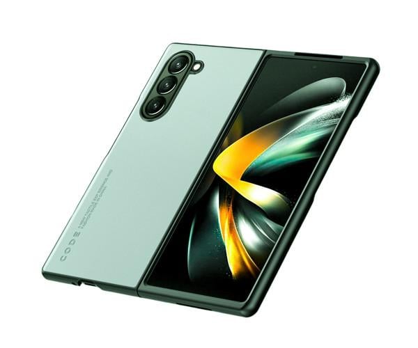 Шкіряний чохол - накладка CODE Tactile Experience для Samsung Galaxy Fold6 М'ятний