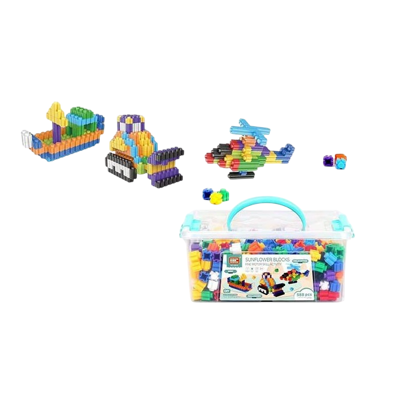 Конструктор дитячий 588 деталей/інструкція Multicolor (160560) - фото 2