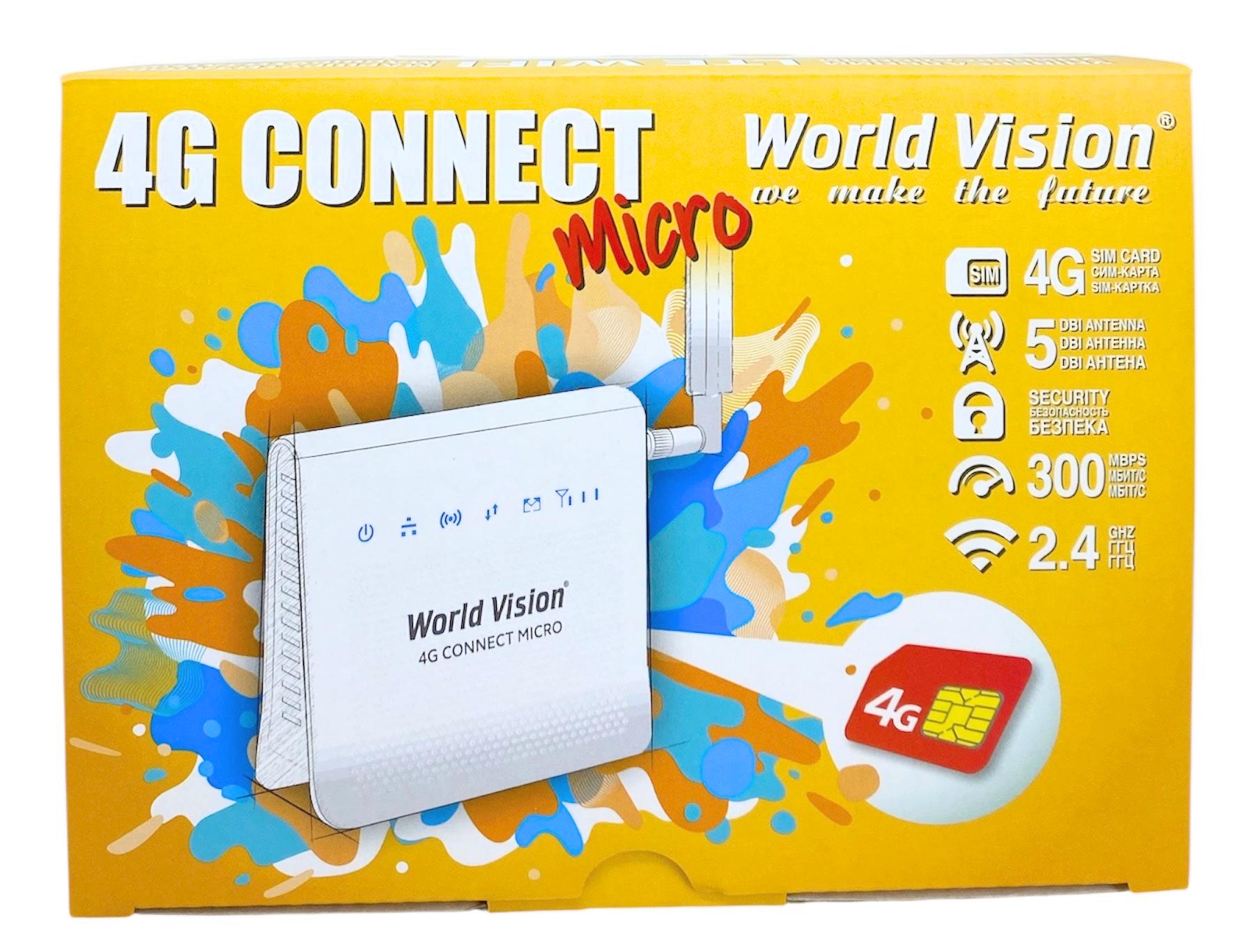 Роутер 3G/4G World Vision Connect мікрослот для сім карти вихід під антену 150 Мбіт/с (28282182) - фото 8 Роутер 3G/4G World Vision Connect мікрослот для сім карти вихід під антену 150 Мбіт/с (28282182) - фото 8
