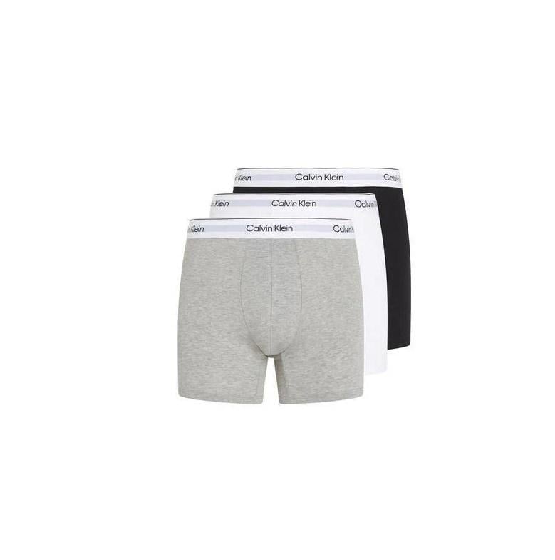 Набор трусов боксеров мужских Calvin Klein men boxer удлиненный фасон 3 шт. L Серый/Белый/Черный (757575) Набор трусов боксеров мужских Calvin Klein men boxer удлиненный фасон 3 шт. L Серый/Белый/Черный (757575)