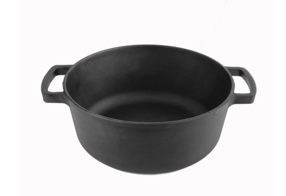 Каструля чавунна із чавунною кришкою-сковорідкою Brizoll 6 л - фото 4