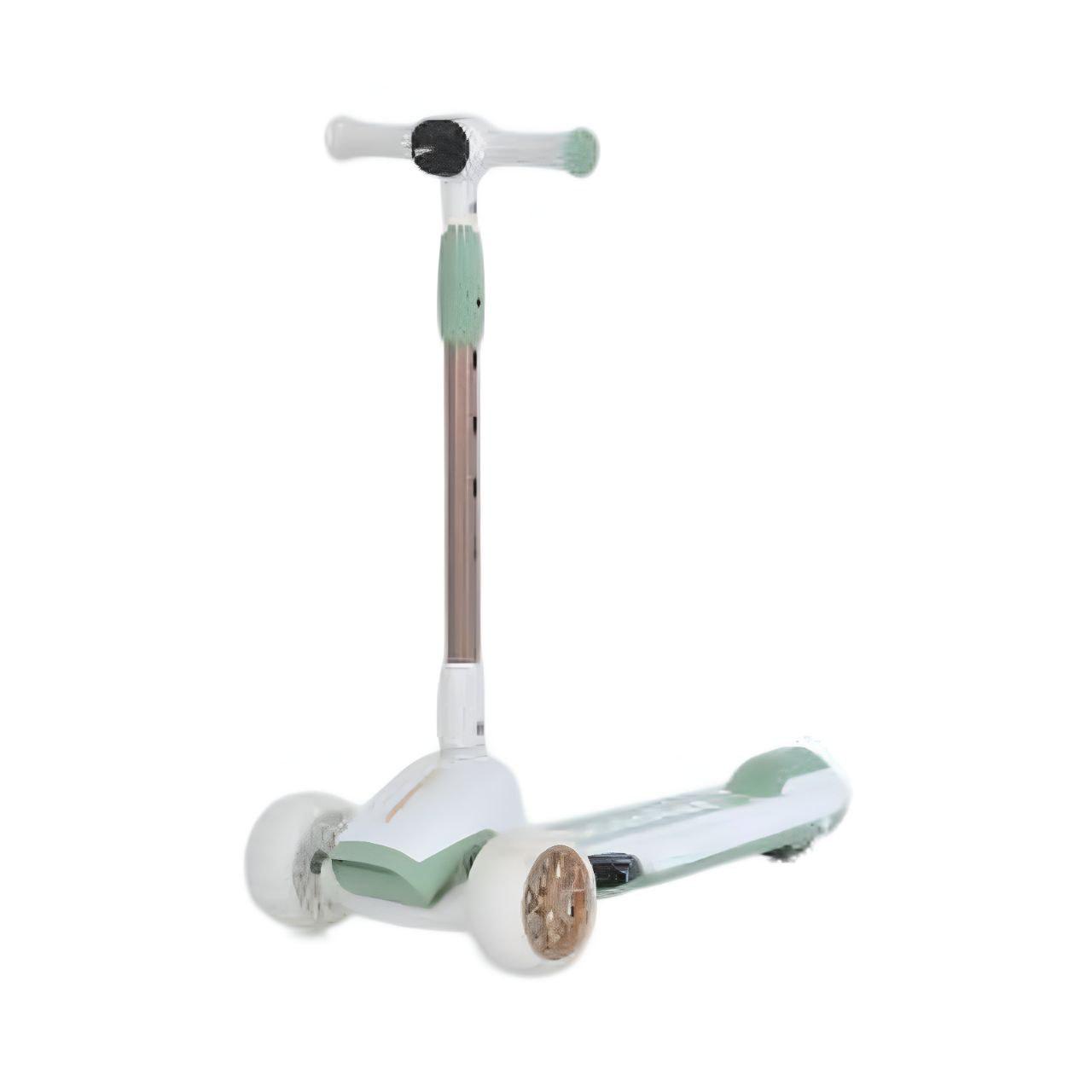 Самокат JR 3-123 музыка/свет/руль с 4 положениями Зеленый (25410780)