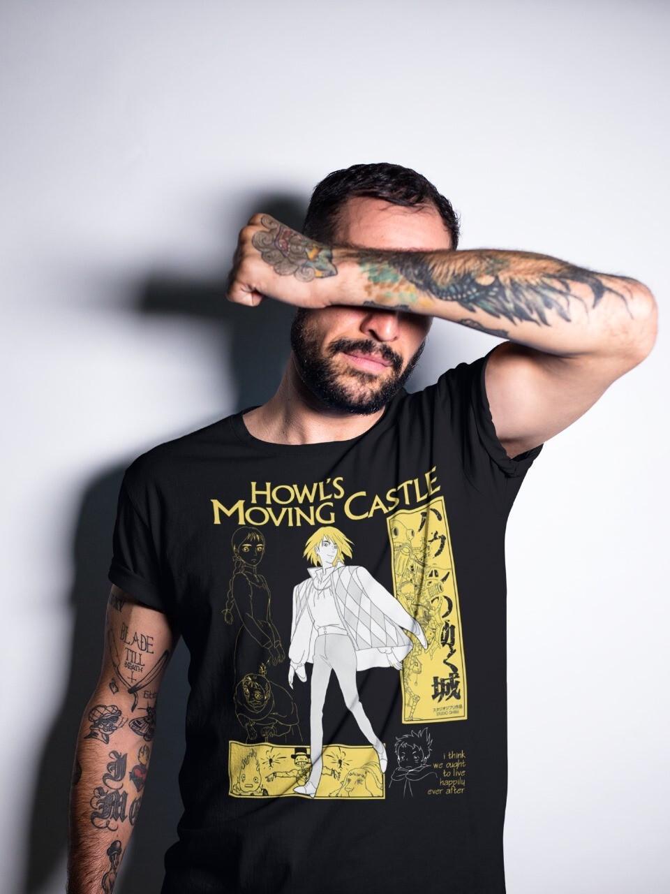 Футболка мужская Ховл Сопхие Ховл С OS Черный (AnimeJ0301)