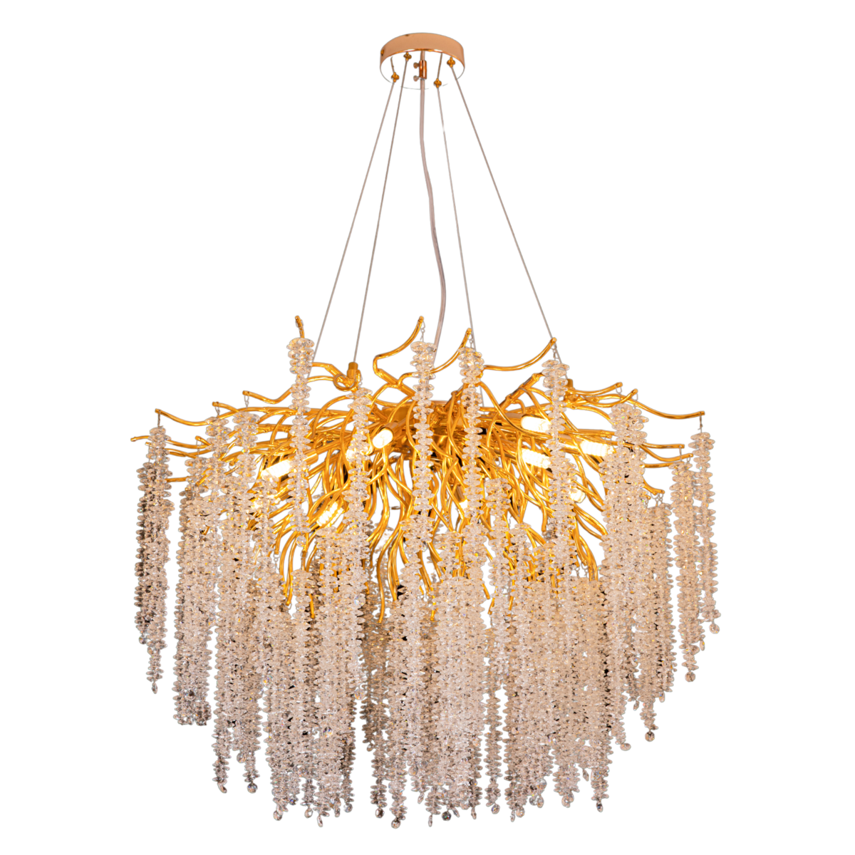 Люстра Sirius в класичному стилі під вісім ламп G9 Золотий (WM-7003/600)