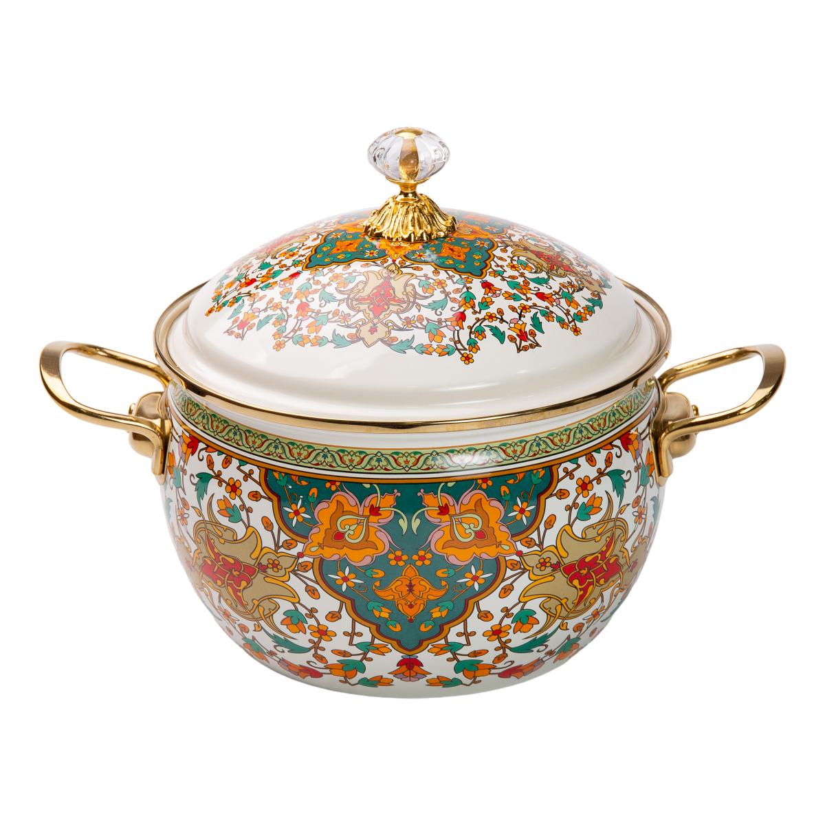 Каструля емальована у східному стилі 4 л - фото 2 Каструля емальована у східному стилі 4 л - фото 2