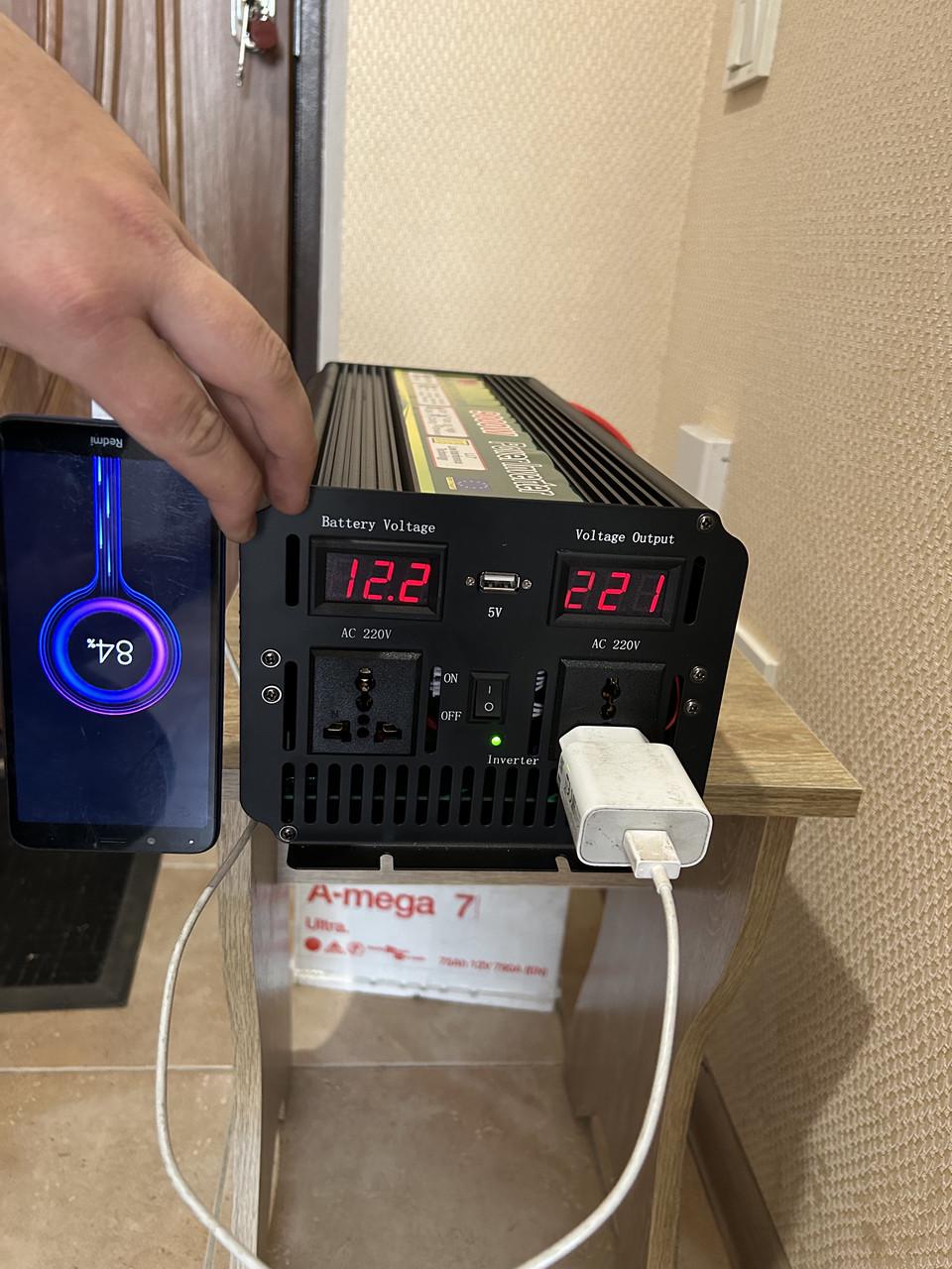 Автомобільний інвертор Wimpex POWER INVERTER 9000W (18155987) - фото 2