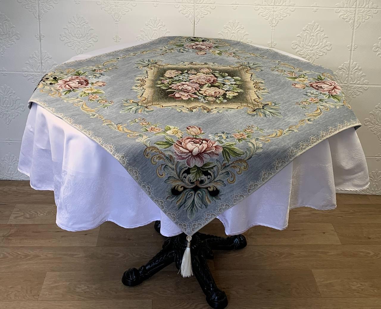 Серветка велюрова St 125 95х95 см Gri