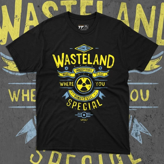 Футболка мужская с принтом Fallout Wasteland р. 48 (2896478700)