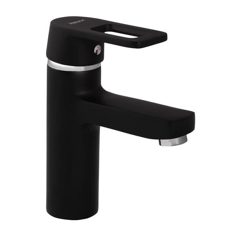 Смеситель для умывальника Zerix Z1030-6 Черный (ZX0352)