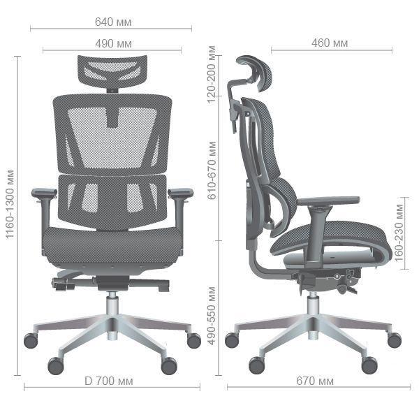 Офісне крісло AMF Agile 1160+140х640х670 Чорний/Салатовий - фото 10