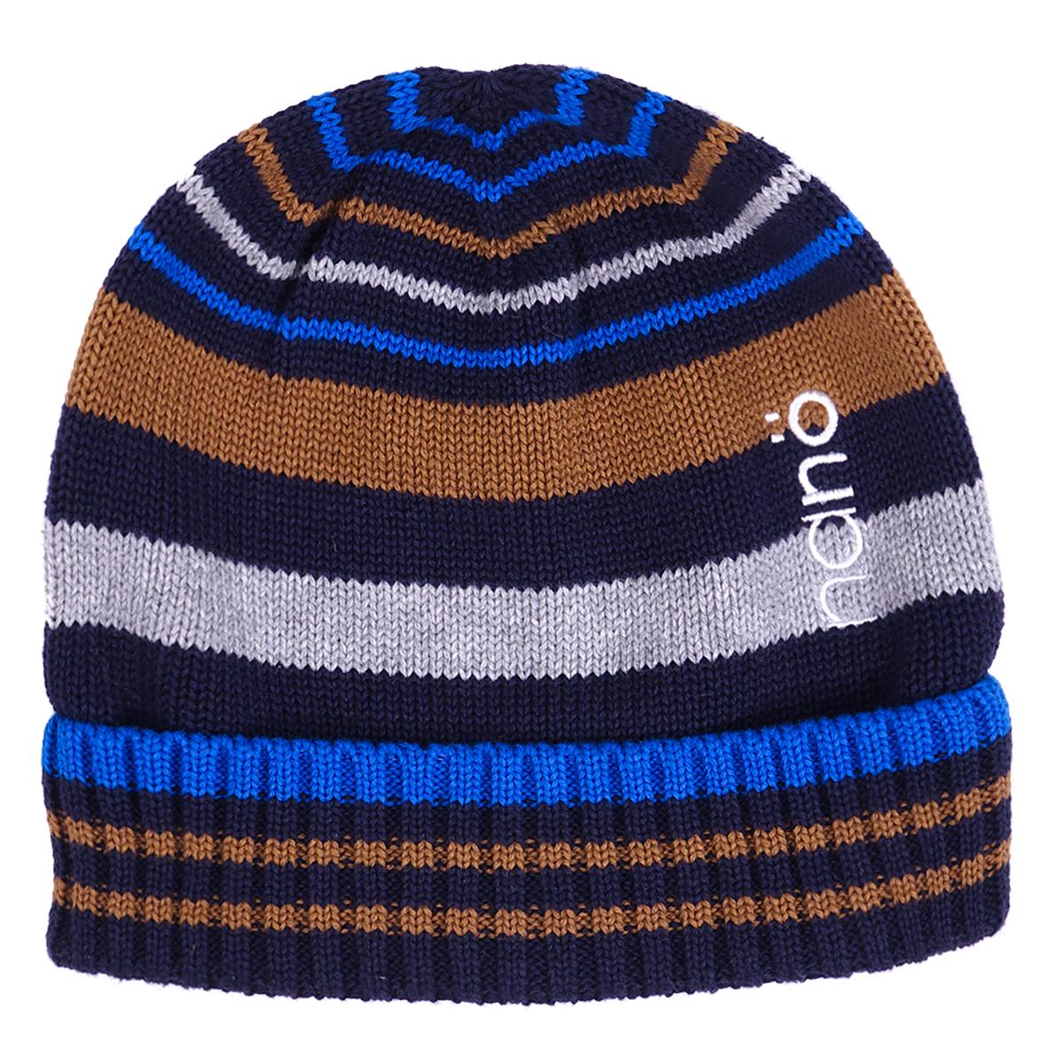 Шапка вязаная для мальчика Nano F16TUT203 демисезонная 49-51 см Темно-синий (F16TUT203-Navy-2/4x)