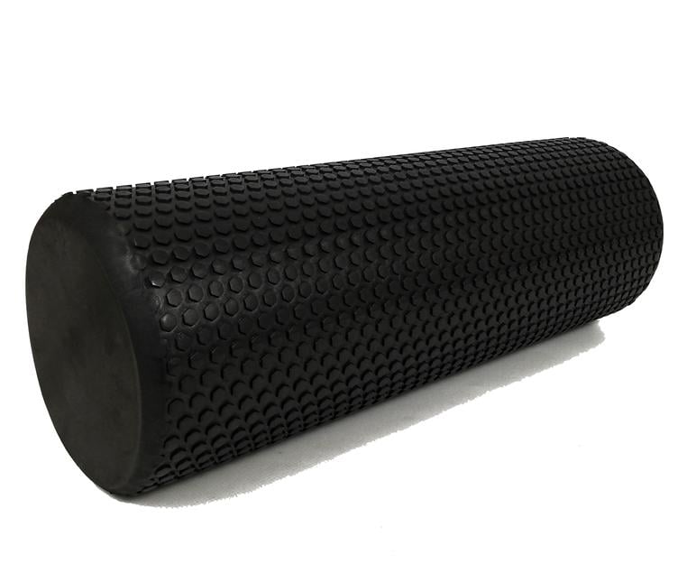 Масажний ролик EasyFit Foam Roller 45 см Чорний (EF-2030-B)