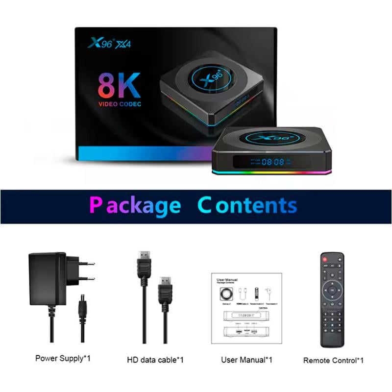 Приставка Amlogic TV Box X96x4 Air S905X4 4 Gb RAM 32 Gb ROM (595915) - фото 10