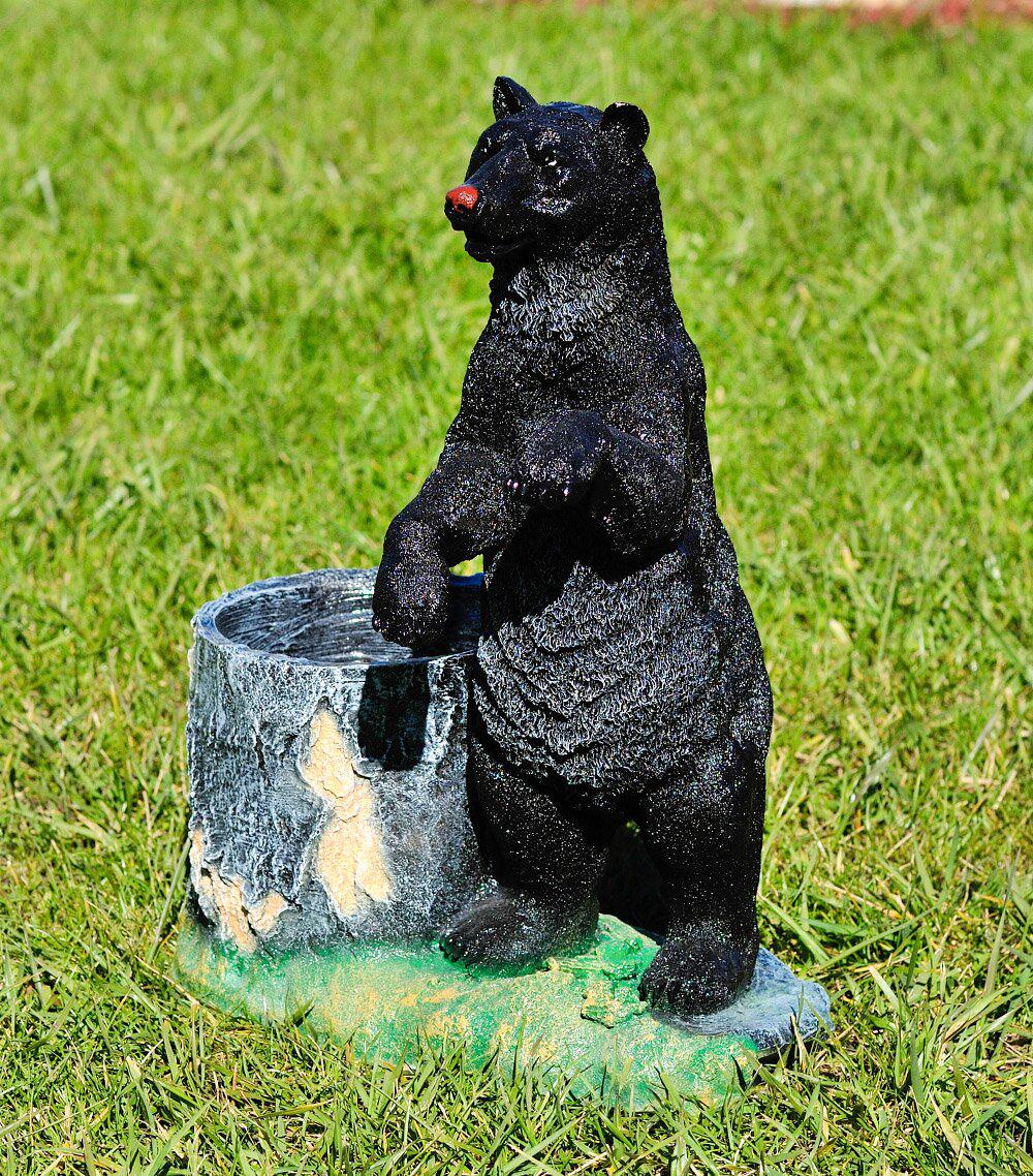 Подставка для цветов Медведь с пеньком 52 см (189) - фото 2 Подставка для цветов Медведь с пеньком 52 см (189) - фото 2