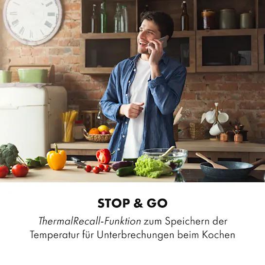 Індукційна плита Klarstein Delicatessa 90 Flex 5 зон з таймером 7400 W (10035182) - фото 8