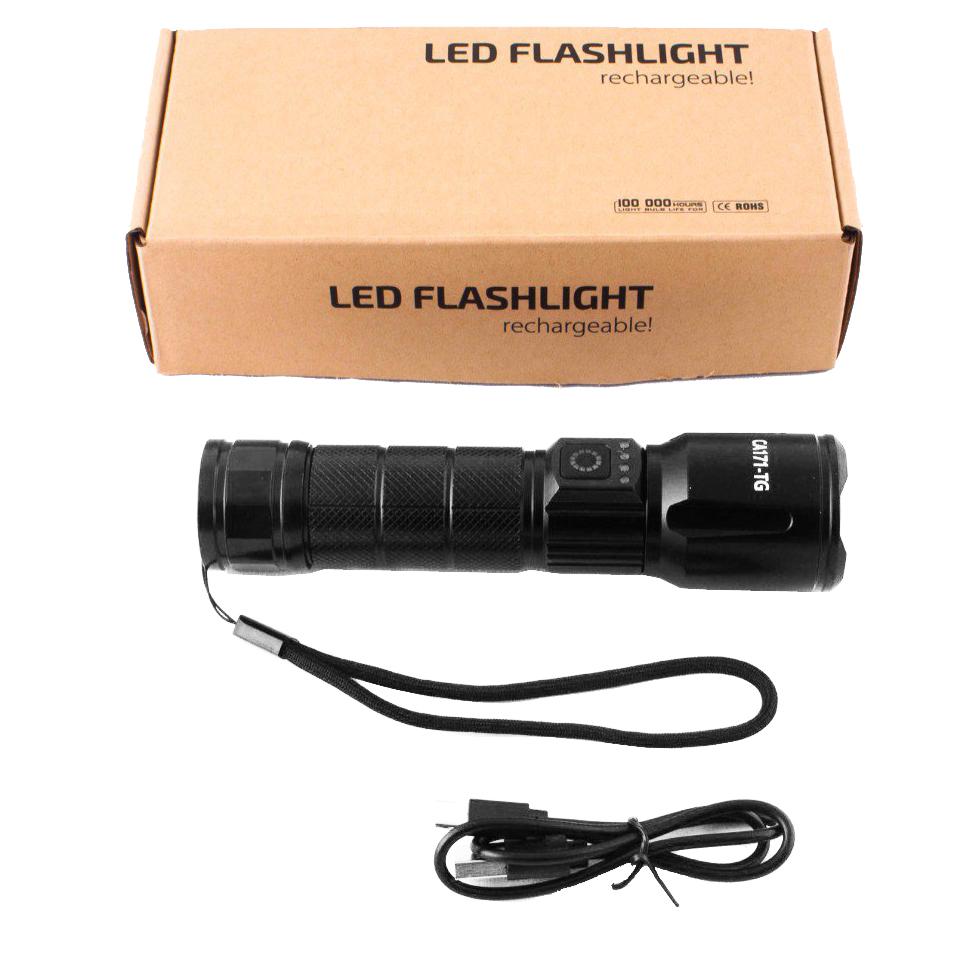Фонарь CA171-PM10-TG 30W Zoom USB-C Power Indicator Черный (613542) - фото 5