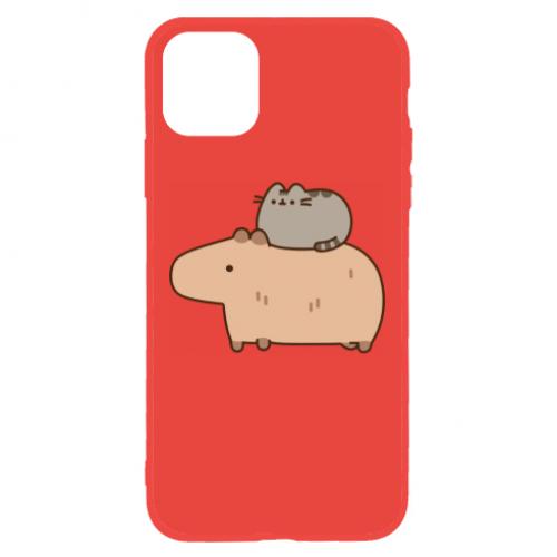 Чехол для iPhone 11 Пушин и Капибара