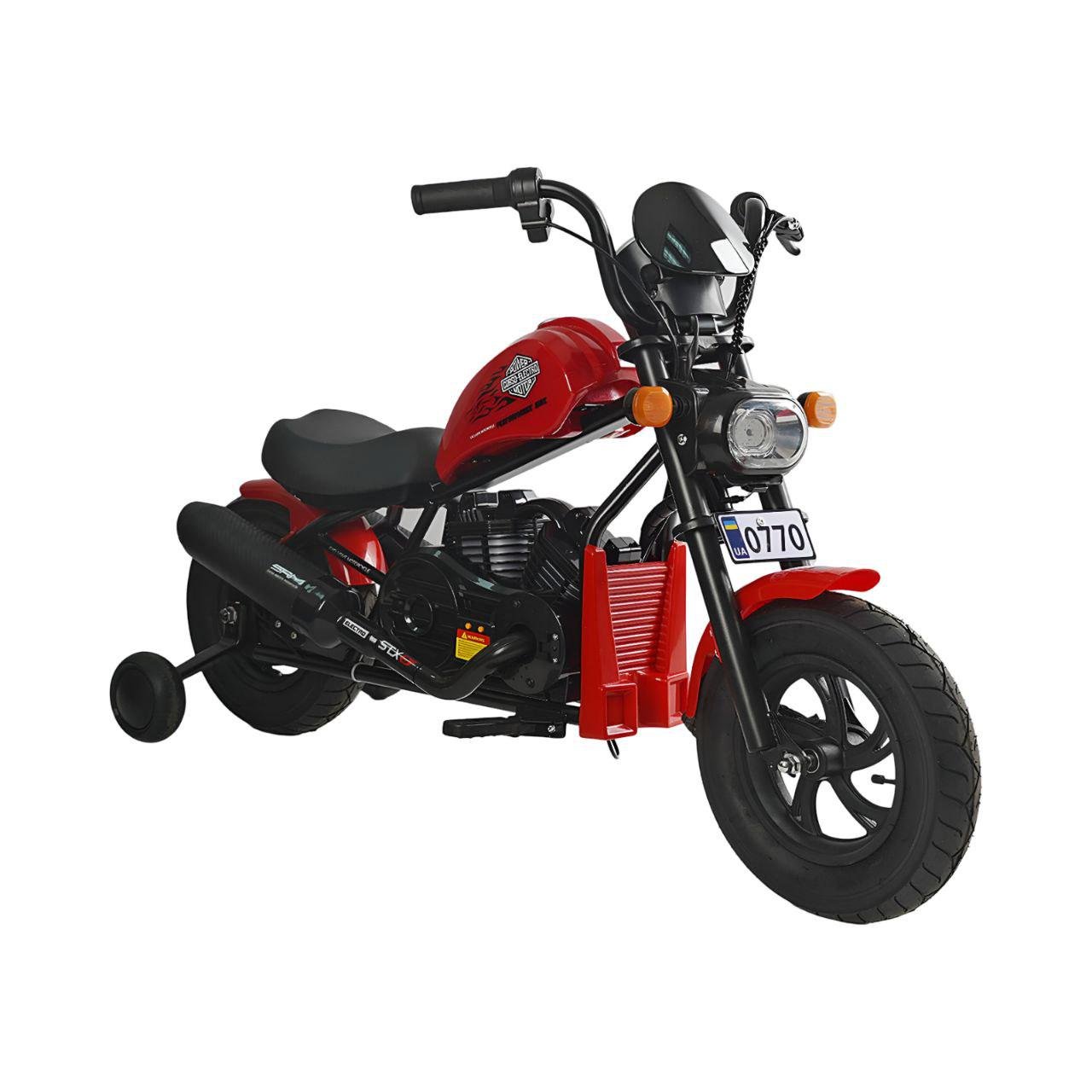 Дитячий електричний мотоцикл Corso H-39741 на акумуляторі Червоний (27109230)