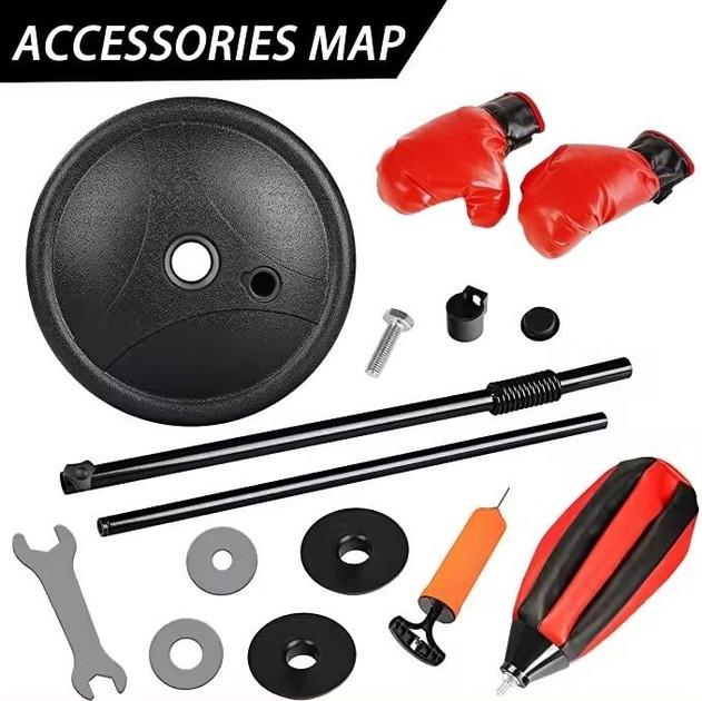 Детский боксерский набор на стойке с перчатками и насосом 70-110 см - фото 4 Детский боксерский набор на стойке с перчатками и насосом 70-110 см - фото 4