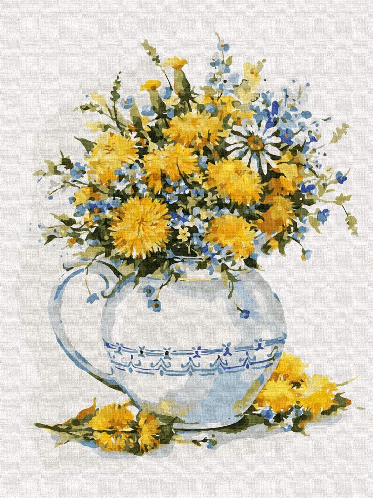 Картина по номерам Ідейка Яркие одуванчики 30х40 см (KHO3200)