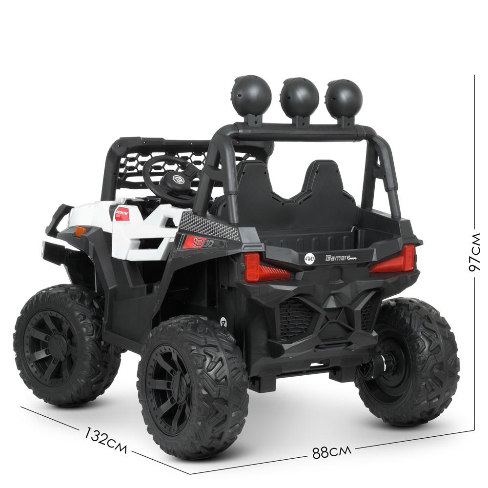 Электромобиль детский 4WD Bambi M 4620EBLR внедорожник Белый - фото 10