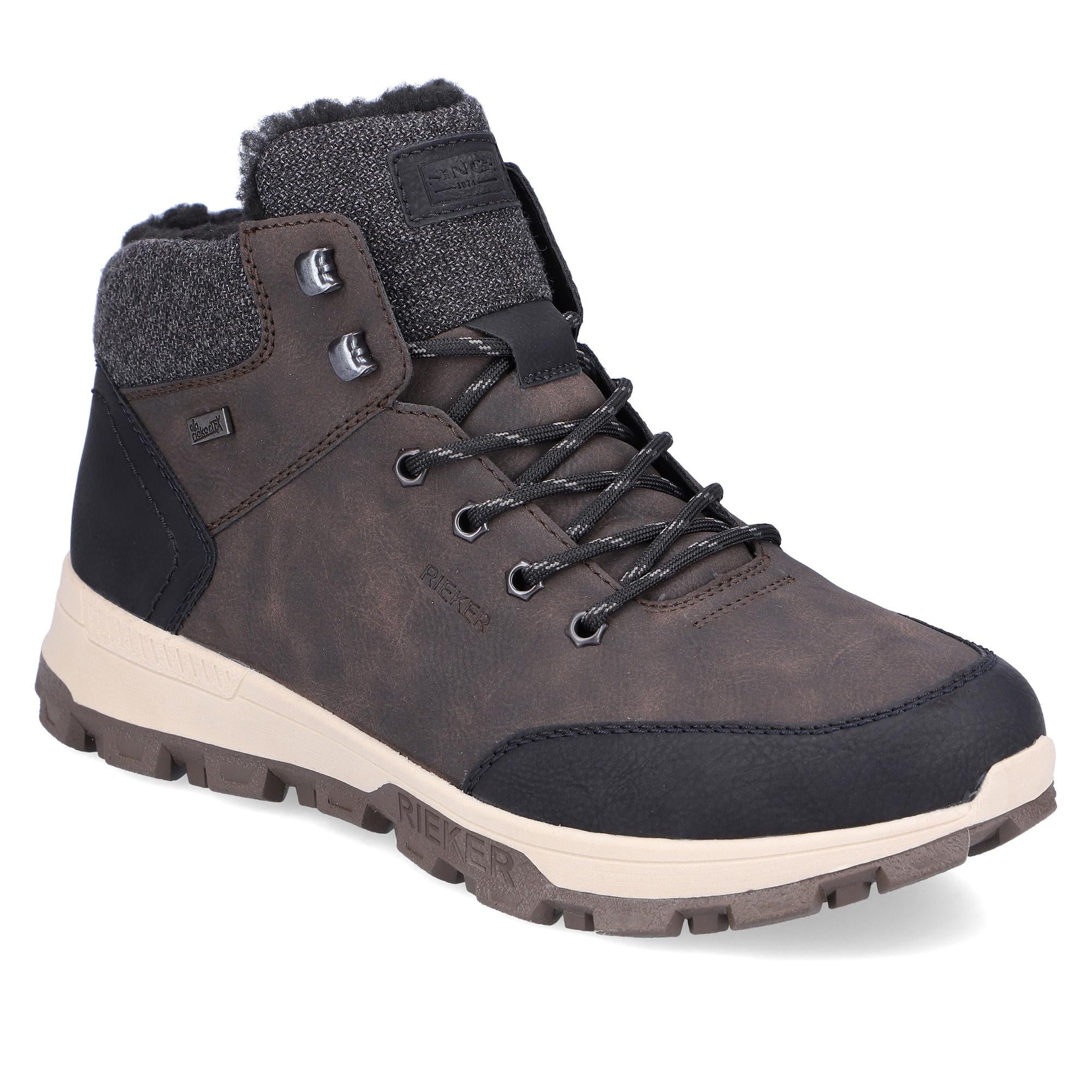 Ботинки мужские зимние RIEKER спортивные р. 44 Коричневый (13148-44)