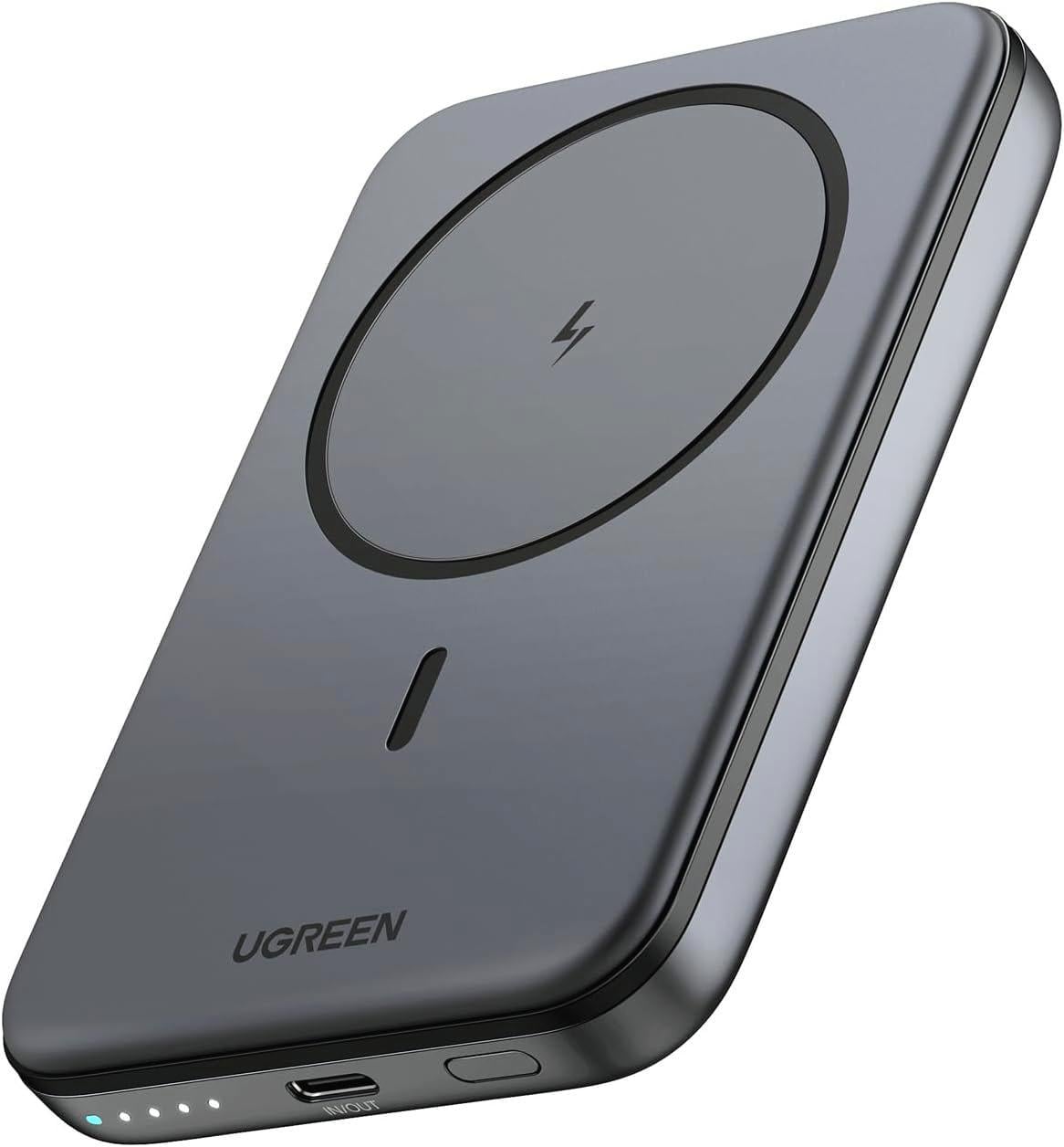 Повербанк магнитный UGREEN 5000 mAh 15W для iPhone 15/15 Pro/15 Pro Max/14/13/12 (1237880)