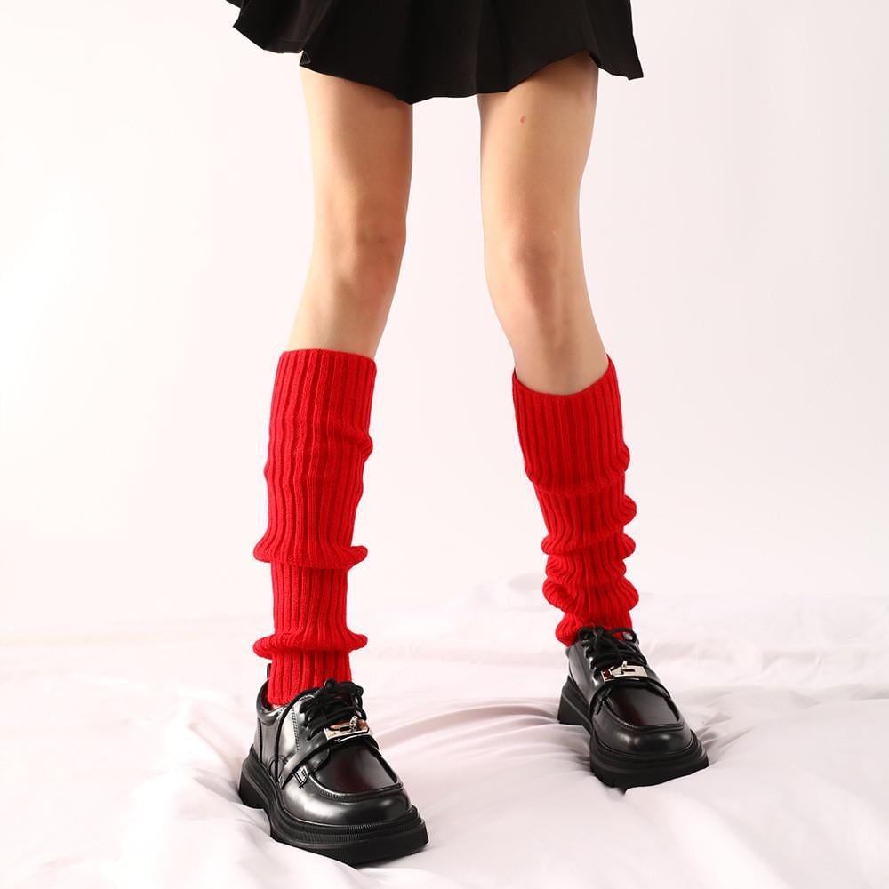 Гетри низькі рубчик 40 см Насичено-червоний (55370) - фото 1 Гетри низькі рубчик 40 см Насичено-червоний (55370) - фото 1