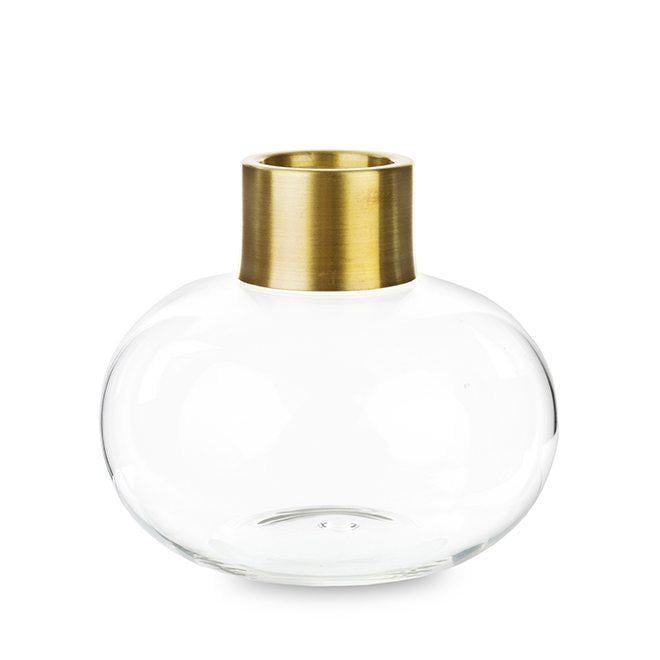 Ваза стеклянная Flora H-10 см (34268)