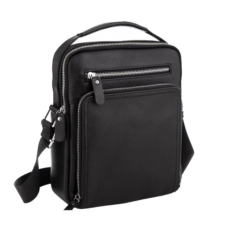 Сумка мужская кожаная Tiding Bag M5608-1A через плечо Черный (2336166467)