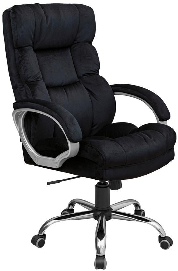 Офисное кресло руководителя ManhattanDesign AnyFix М-2 хром прорезиненные колеса Black (rch_chr_00189)