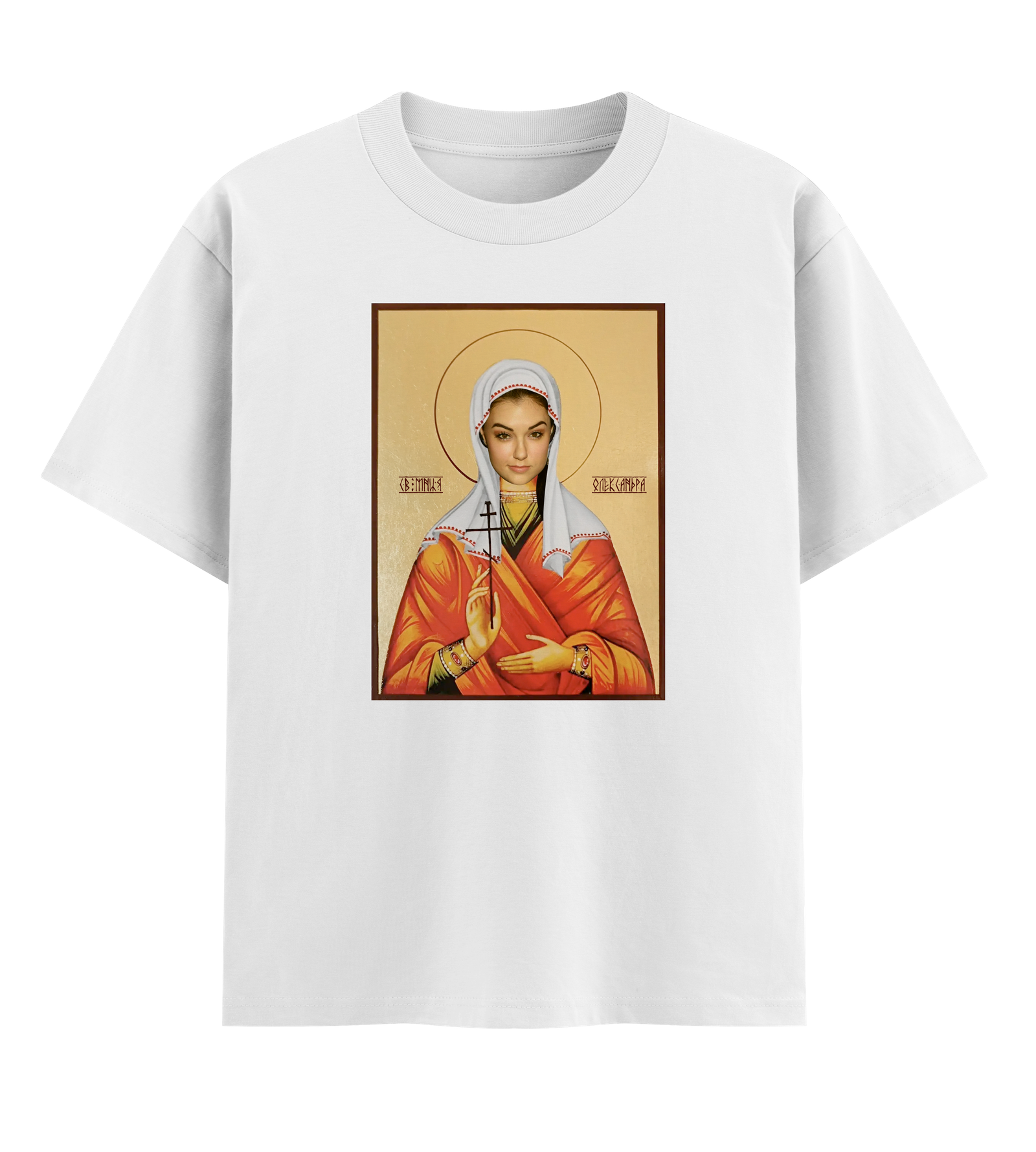 Футболка оверсайз Ponty Shop з вашим фото Оберіг від коханок ХЛ Білий (946341019528)