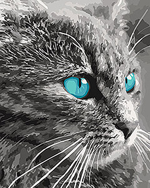 Картина по номерам Небесный взгляд 40х50 см (KHO4096)