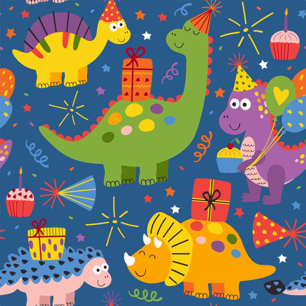 Картина по номерам Strateg Цветной динозавр с лаками 30x30 см (Str-ES-0812)