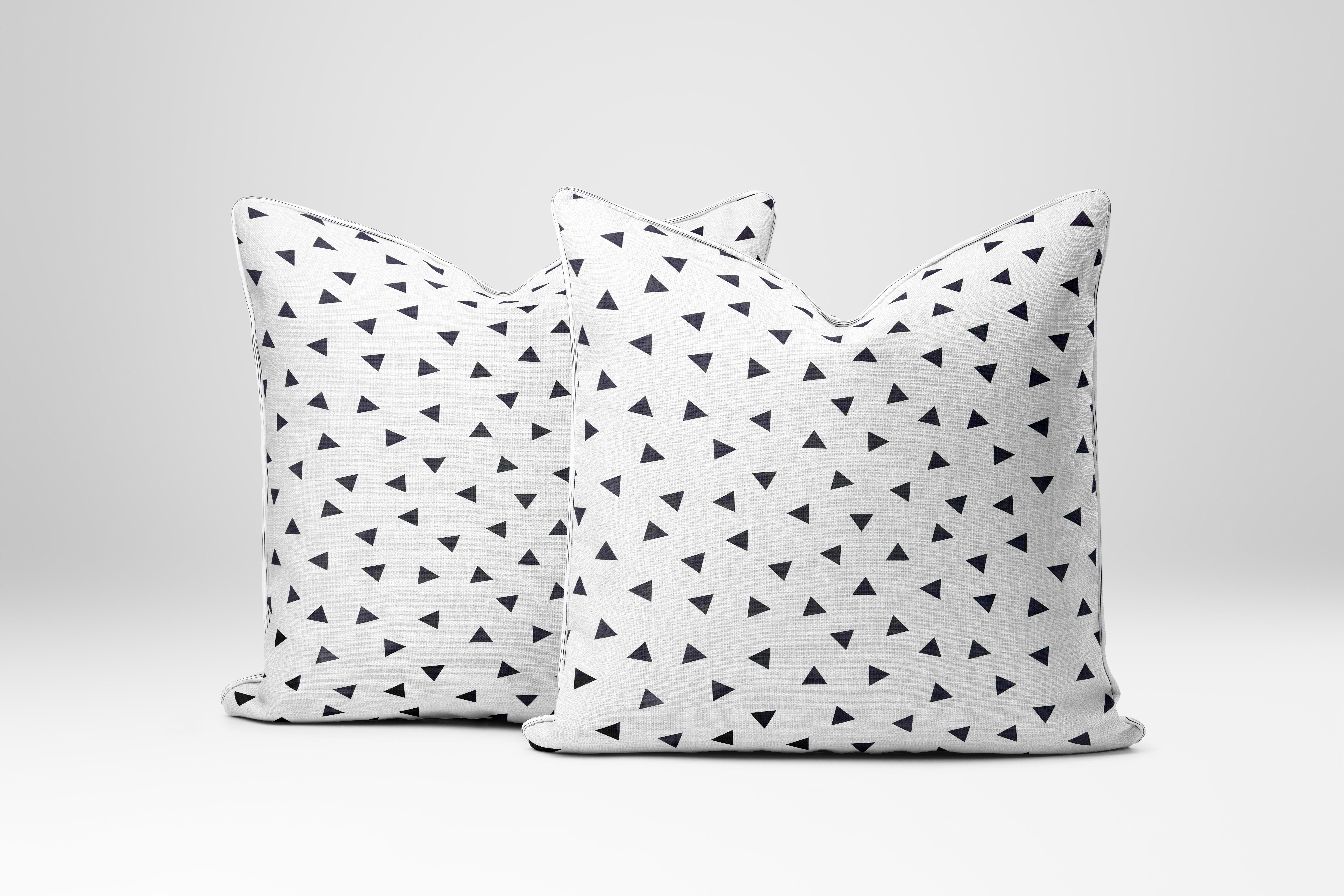 Наволочки Трикутнички Ч із бязі 60х60 см 2 шт. (G-302tb/-60х60)